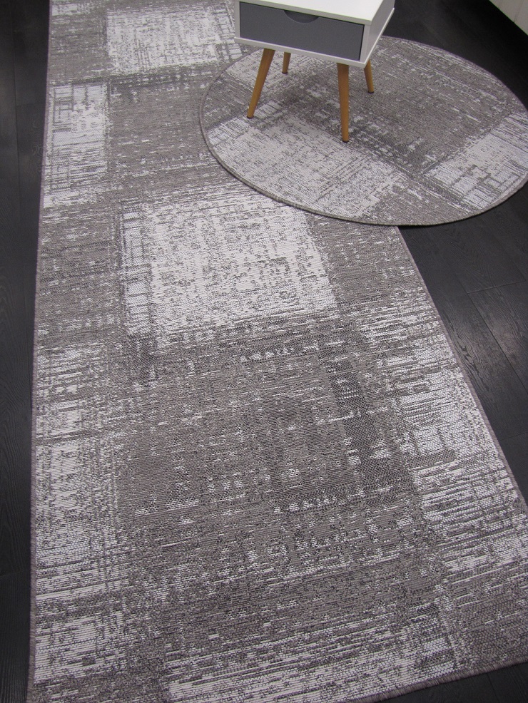 Piemonte käytävämatto harmaa utu 80/120 cm rulla