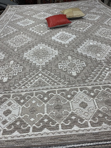 Cabana kelim-kuvio beigenruskea 200x290 cm