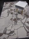 [460146111240340VAKU] Morelli nukkamatto marmori vaalea/kupari 240x340 cm