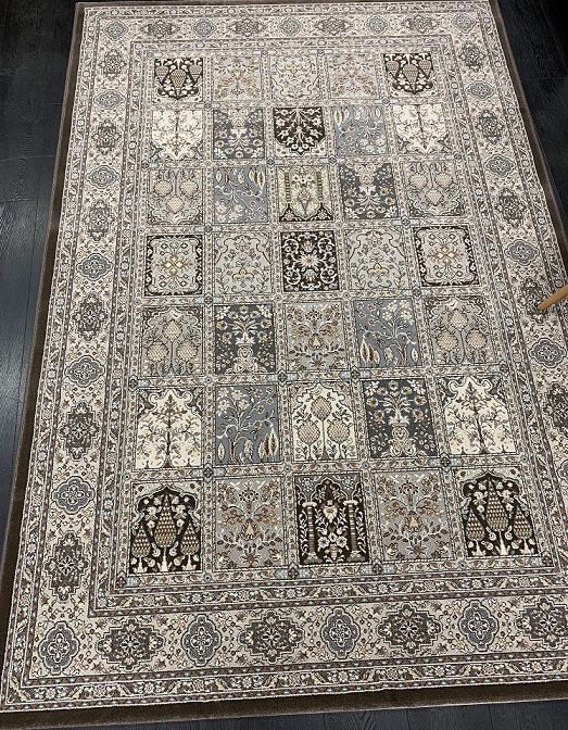 [571123265160230RUS] Savona nukkamatto puutarhamalli ruskea 160x230 cm