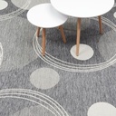 Bubble sileäksi kudottu matto harmaa