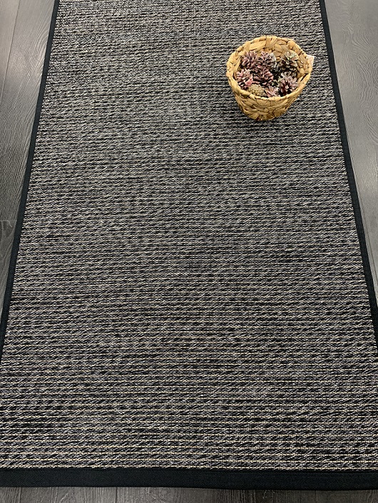 [LUMIA100200MUSMEL] Lumia puuvilla-paperinarumatto musta multi (100 x 200)