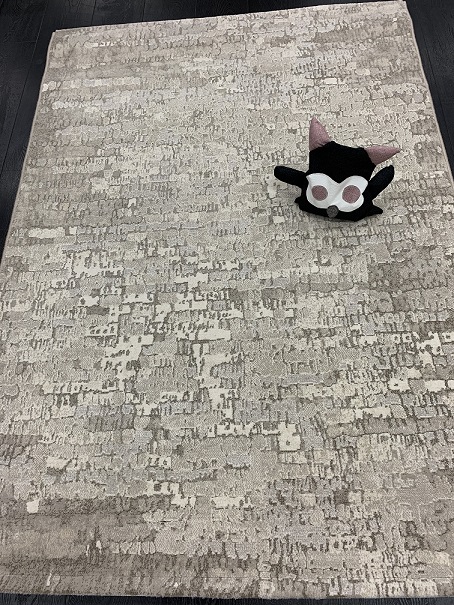 [637916575120170BE] Plaza nukkamatto beige hillitty kuvio 120x170 cm