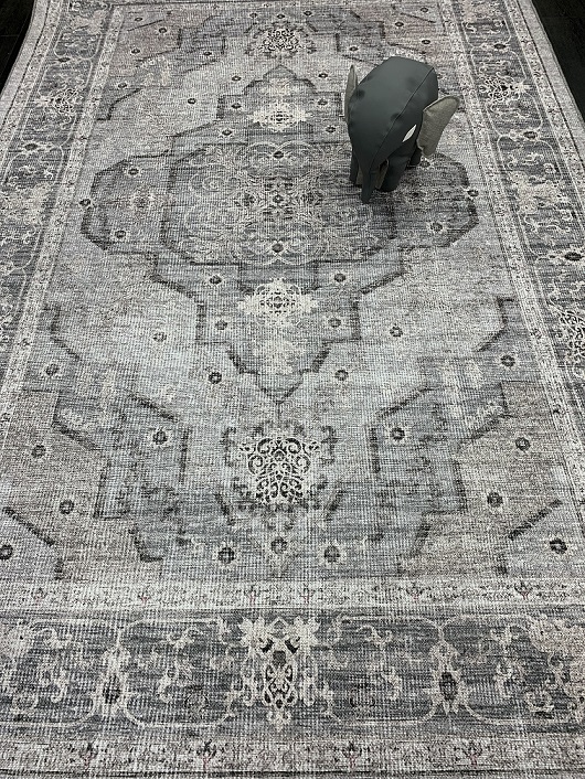[TANGER60120VAALHARM] Tanger kuviollinen vaalea matto (60 x 120)