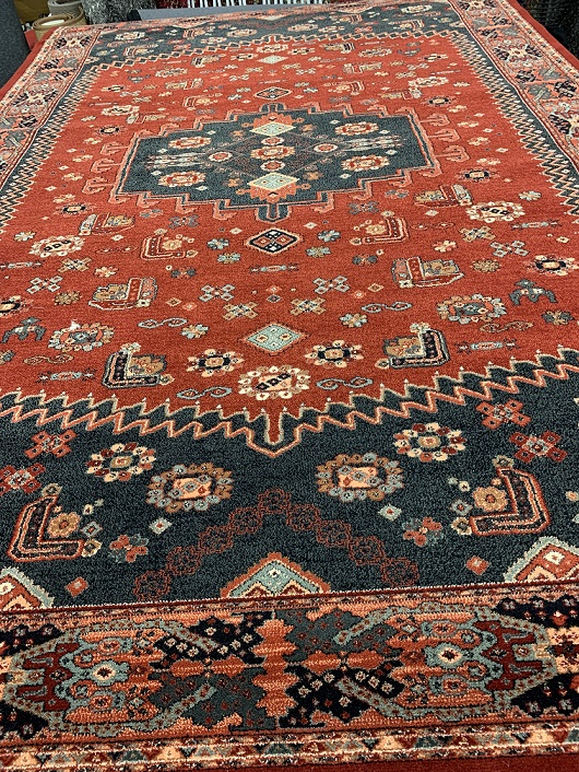Kashqai villamatto punavihreä