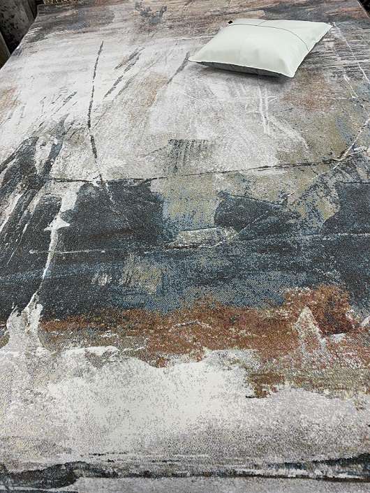 Plaza nukkamatto beige-petrooli Artwork