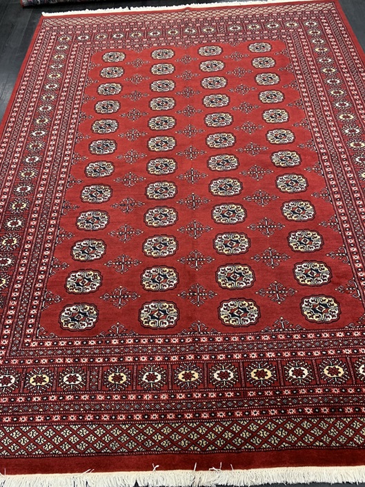 [Bokhara1632195254PUN] Bokhara 2 ply käsinsolmittu villamatto punainen 195x254 cm