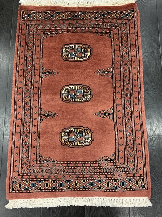 [BOKHARA6291TERRAC] Bokhara 3 ply käsinsolmittu villamatto 62x91 cm terrracotta