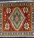 Kashqhai käsinsolmittu villamatto 58x61 cm