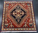 Kashqhai käsinsolmittu villamatto 60x64 cm