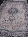 [9272261636135195ROSA] Savoy viskoosimatto rosa medaljonki (135 x 195)