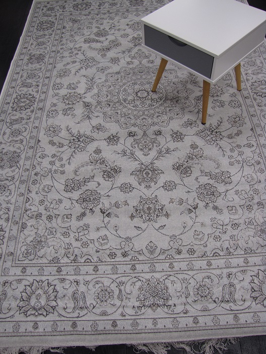 Savoy viskoosimatto vaalea/beige medaljonki
