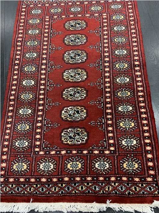 Bokhara käsinsolmittu punainen 78x124 cm