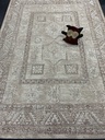 Kushan villa-juuttimatto beige kuviollinen