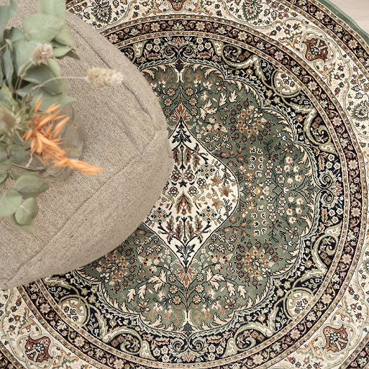[914054456580215VIHREÄ] Royal Palace itämainen kuviointi vihreä (80 x 215)