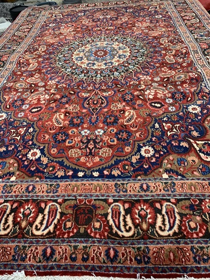 [MOUD193291PUN] Moud Mahi käsinsolmittu villamatto 193x291 cm
