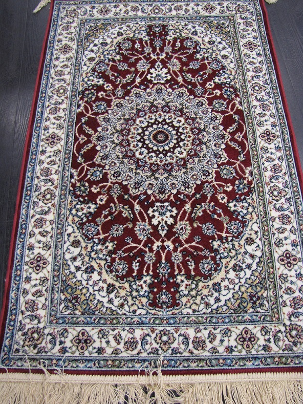 [9147071060195300PUN] Savoy viskoosimatto punainen medaljonki (195 x 300)