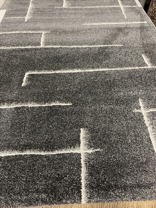 [341103161240340ANTRA] Piazza nukkamatto antrasiitti-valkoinen kuvio (240 x 340)
