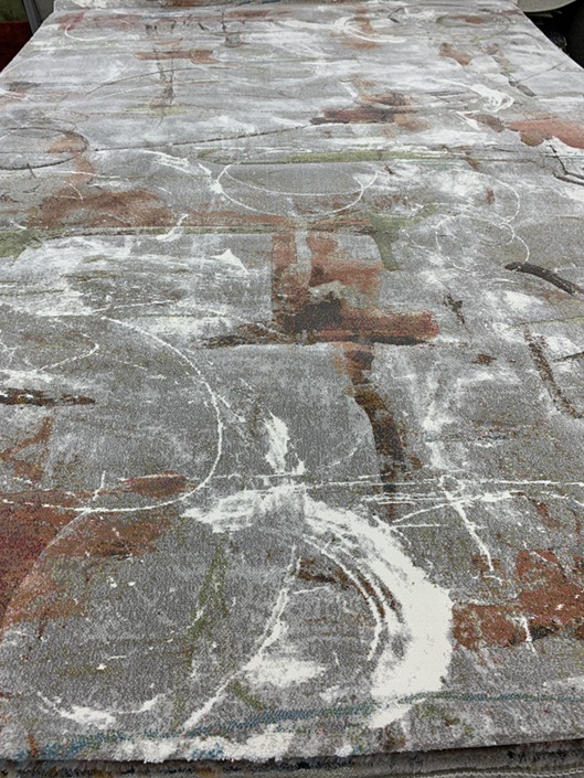 Plaza nukkamatto Spiral harmaa-värikäs 200x290 cm