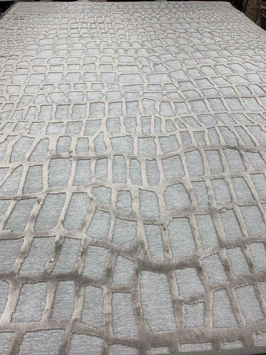 Genova viskoosimatto harmaa kuvio