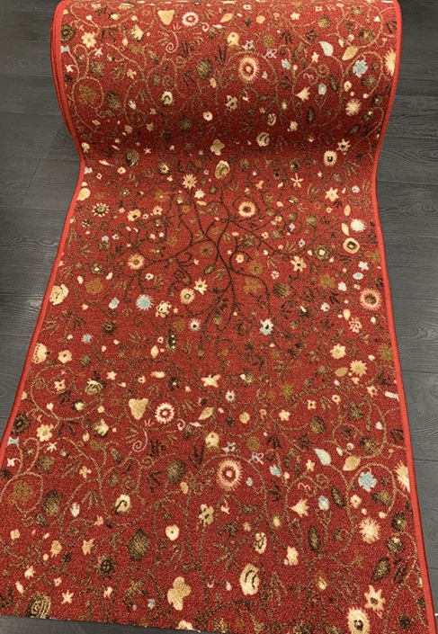 [FLORENCEPUN80RULLA] Florence käytävämatto punainen 80 cm rulla