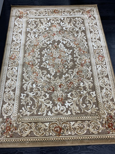 Genova viskoosimatto Fiore ruskea 100x140 cm