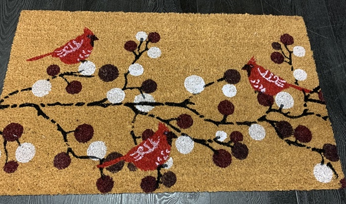 Linnut kookoskynnysmatto 45x75 cm