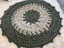 Basilika virkattu matto vihreä H-60 cm