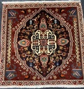 Kashqhai käsinsolmittu villamatto 62x63 cm