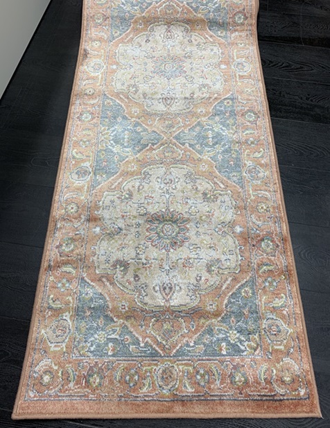 Conti viskoosimatto terracotta 65x210 cm