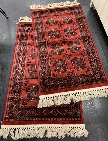 Beluchi viskoosimatto punainen 65x110 cm