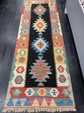 Kelim Kashqhai musta 83x246 cm