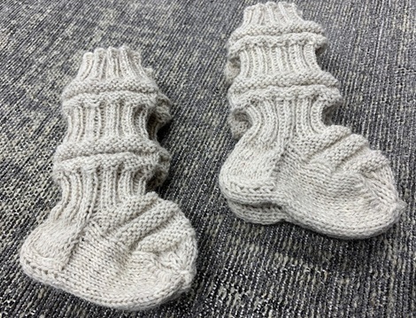 Junasukat - vauvan beige