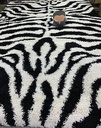 Zebra musta-valkoinen 200x290 cm