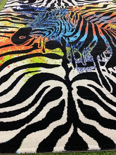 Maya Zebra värikäs 160x230 cm