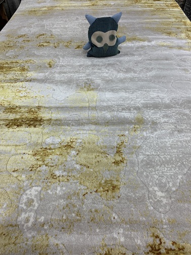 Tiroli nukkamatto beige-kelta