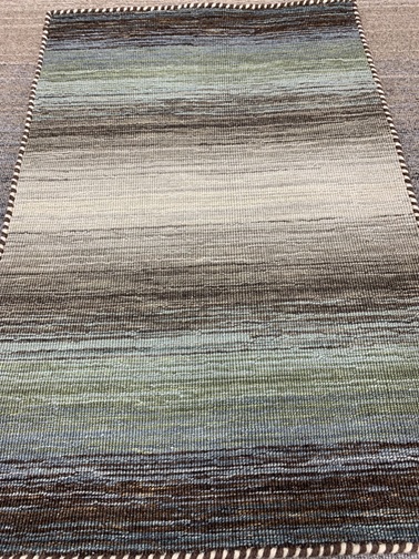 [PANORAMAMT11195480200VIHR] Panorama Kelim villamatto vihreä (80 x 200)