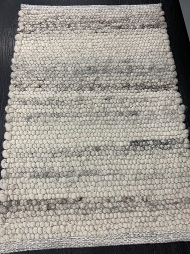 [MT1123786090BEIGE] Stone villamatto vaalea-beige (60 x 90)