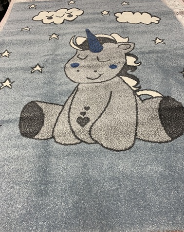 [KID102133190VSIN] Unicorn lastenmatto v.sininen