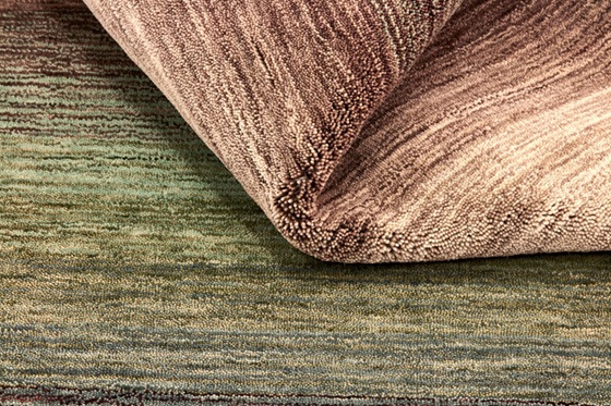 [MT111803250350VIHREÄ] Panorama villamatto vihreä-ruskea (250 x 350)