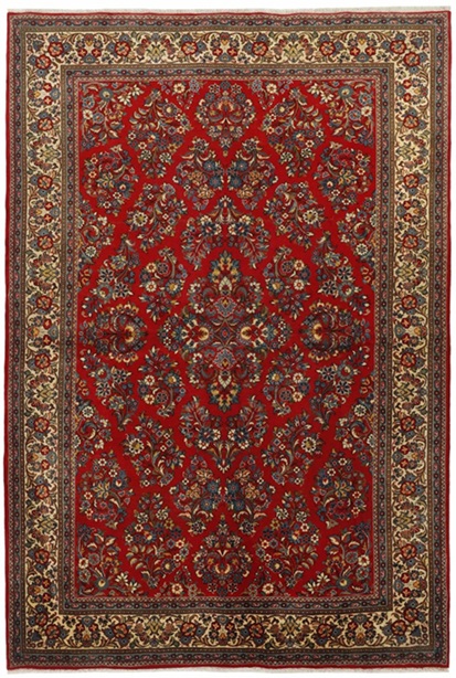 Sarough käsinsolmittu 203x300 cm