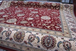 [571201464240340PU] Da Vinci nukkamatto punainen avoin kenttä 240x340 cm