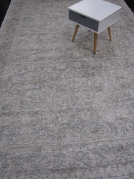 [9382892969160230BEIGE] Oriental viskoosimatto harmaabeige