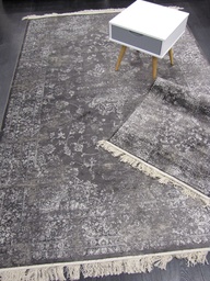 [9147483333160230TUM] Vintage viskoosimatto tumma kuvio 160x230 cm