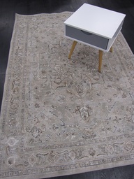 [9840118282135195B] Conti viskoosimatto beige medaljonki 135x195 cm