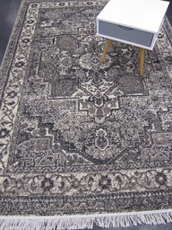 [21746648160230TU] Fold sileät - kierrätysmateriaalit tumma 160x230 cm