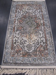 [988465528065210HARVÄR] Beluchi viskoosimatto harmaa/värikäs