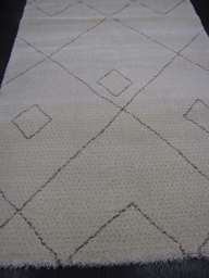 [45808107160230LV] Husk villamatto luonnonvaalea kuvio 160x230 cm