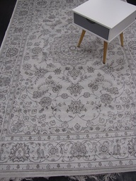 [9171026464135195VAALEA] Savoy viskoosimatto vaalea/beige medaljonki