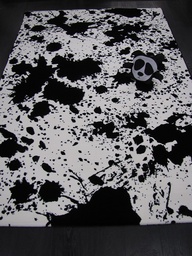 [INKDALMIS160230MUVA] Spläsh nukkamatto musta-valko 160x230 cm
